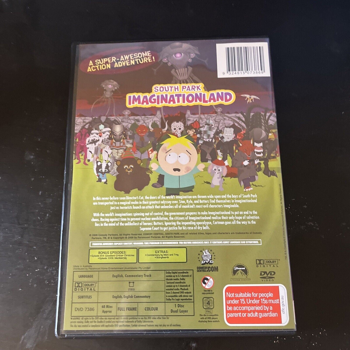 South Park - Imaginationland Uncensored The Director's Cut (DVD, 2008) Region 4