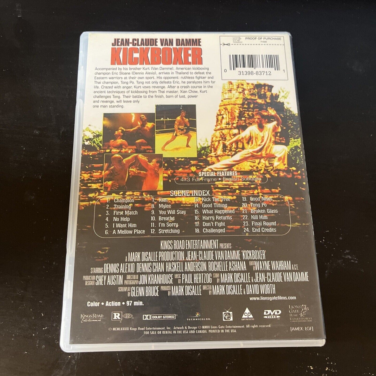 Kickboxer (DVD, 1989) Jean Claude Van Damme All Regions