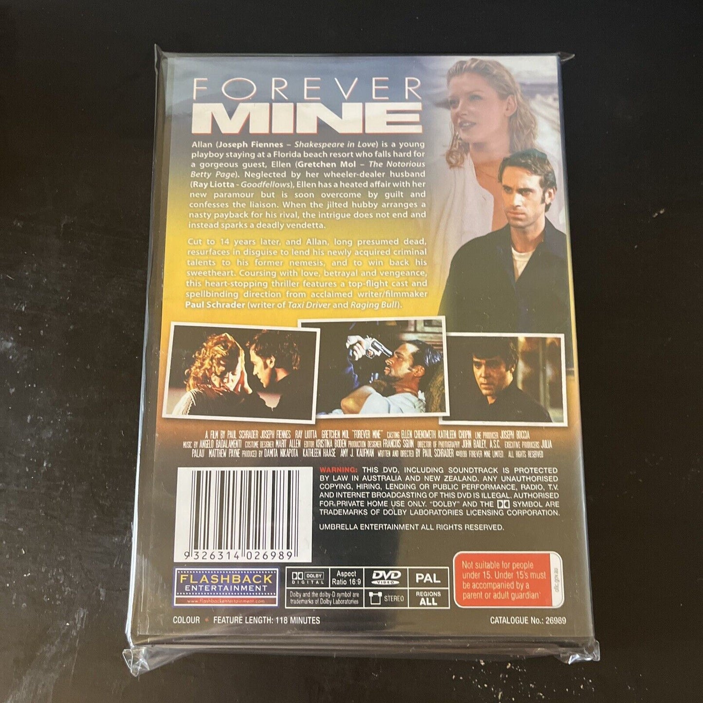 Forever Mine (DVD, 1999) Joseph Fiennes NEW All Regions