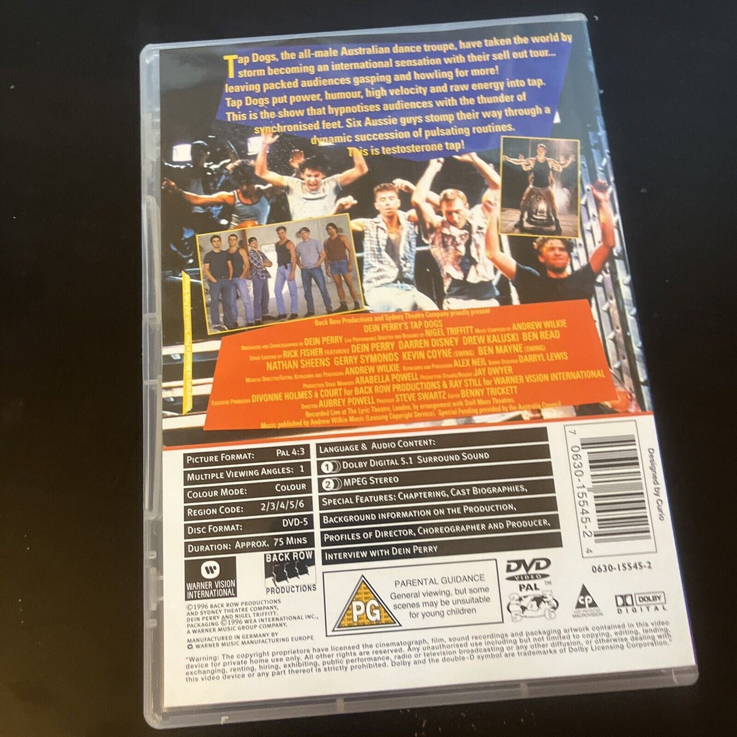 Dein Perry's Tap Dogs - Live in London (DVD, 1996) Region 4 &2