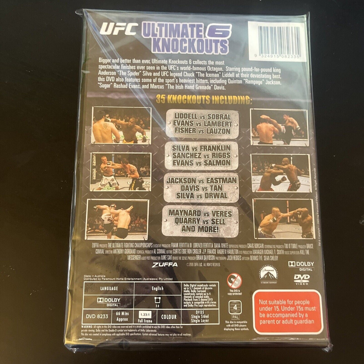 UFC - Ultimate Knockouts 6 (DVD, 2008) NEW Region 4