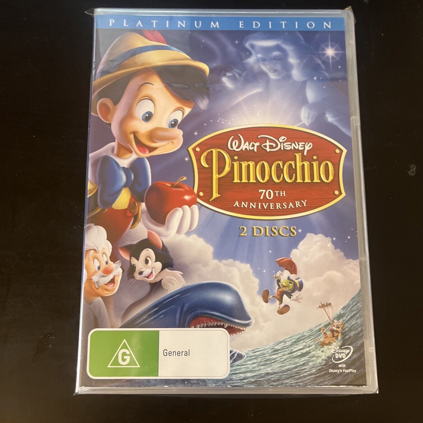 Pinocchio - 70th Anniversary Platinum Edition (DVD, 1940) NEW Region 4