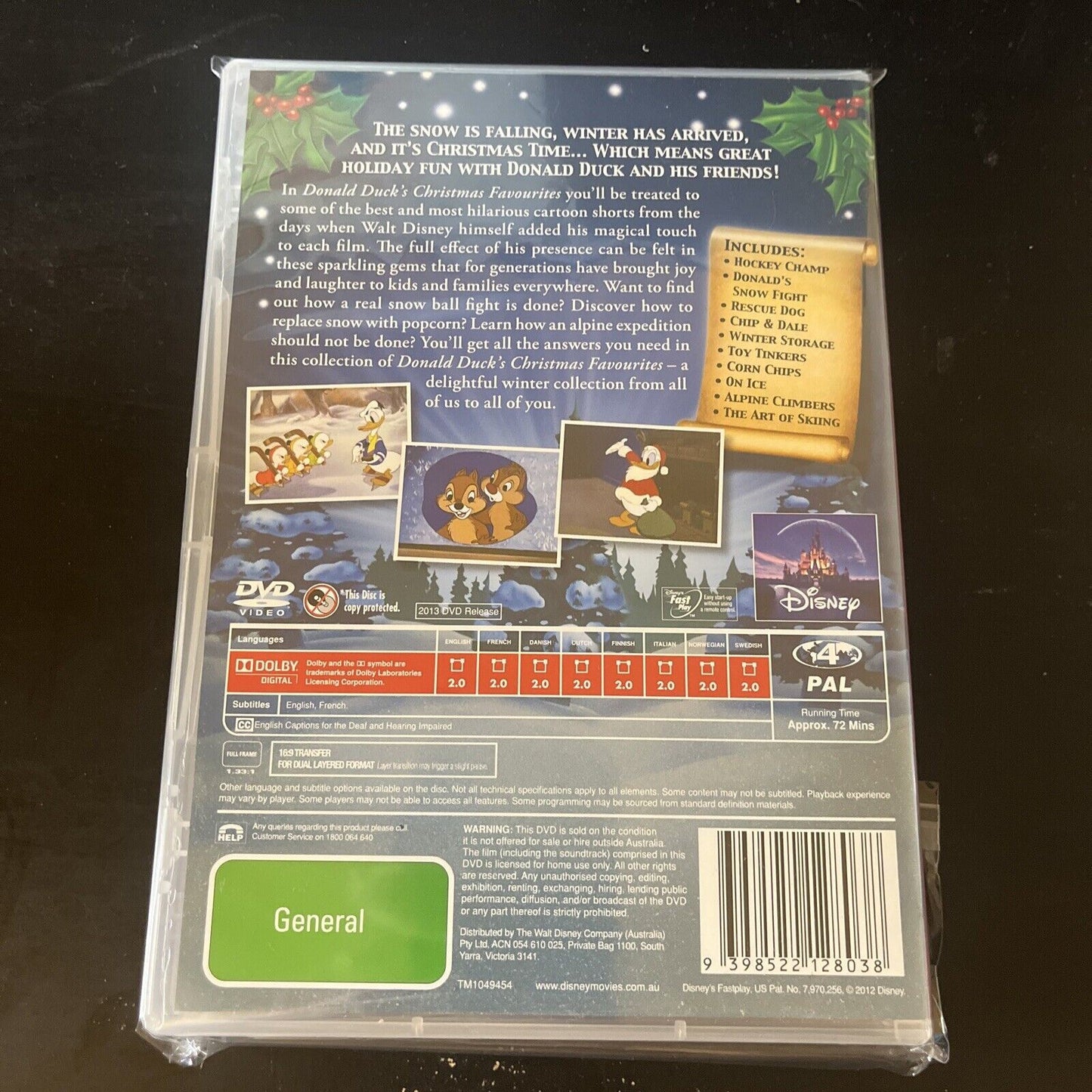 Disney Donald Duck's Christmas Favourites (DVD) NEW Region 4