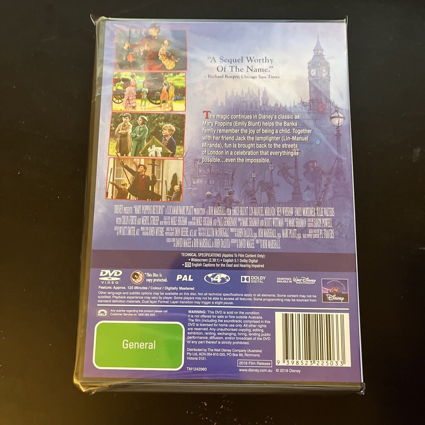 Mary Poppins Returns (DVD, 2019) Emily Blunt NEW Region 4