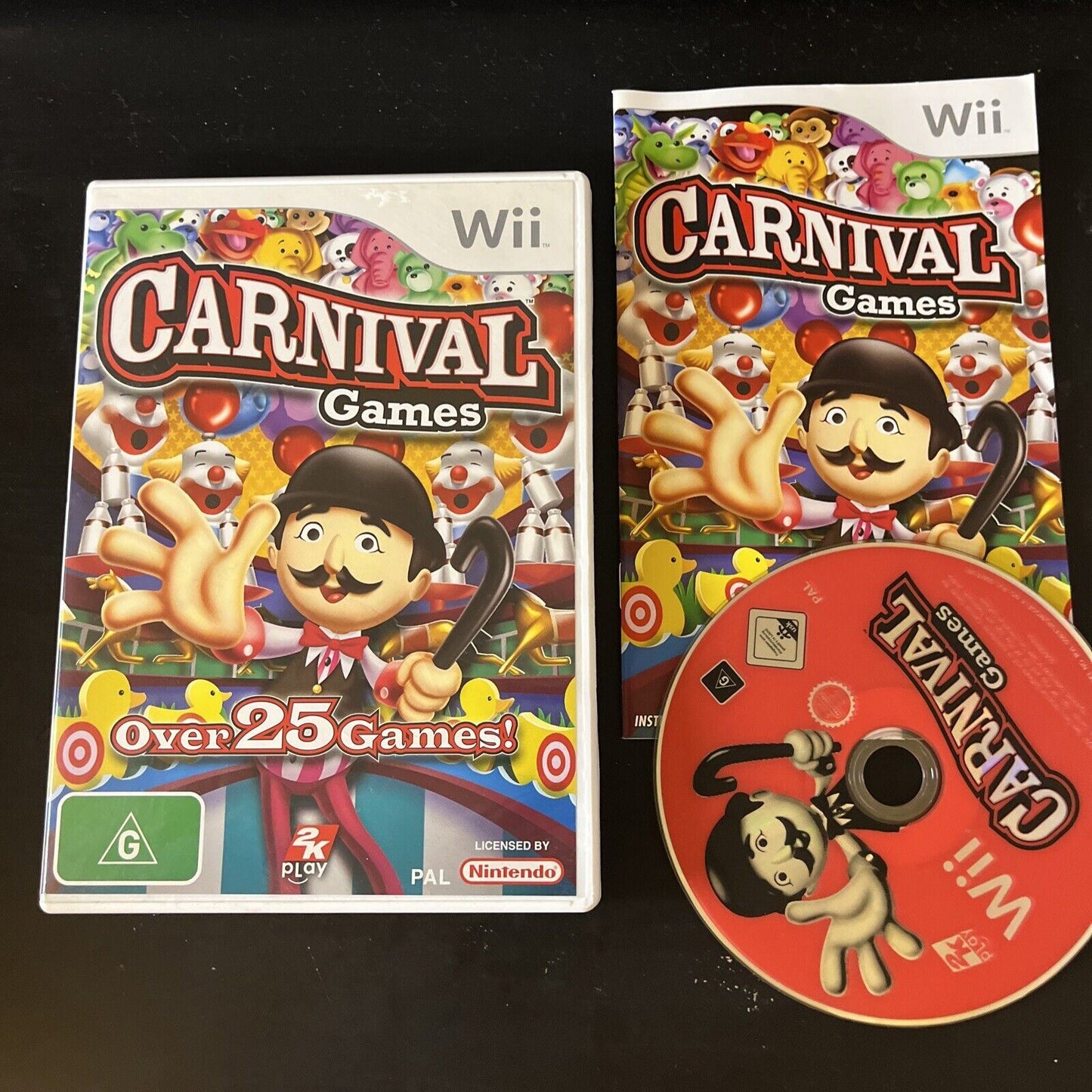 Carnival Games (Nintendo Wii, 2007) AUS PAL With Manual