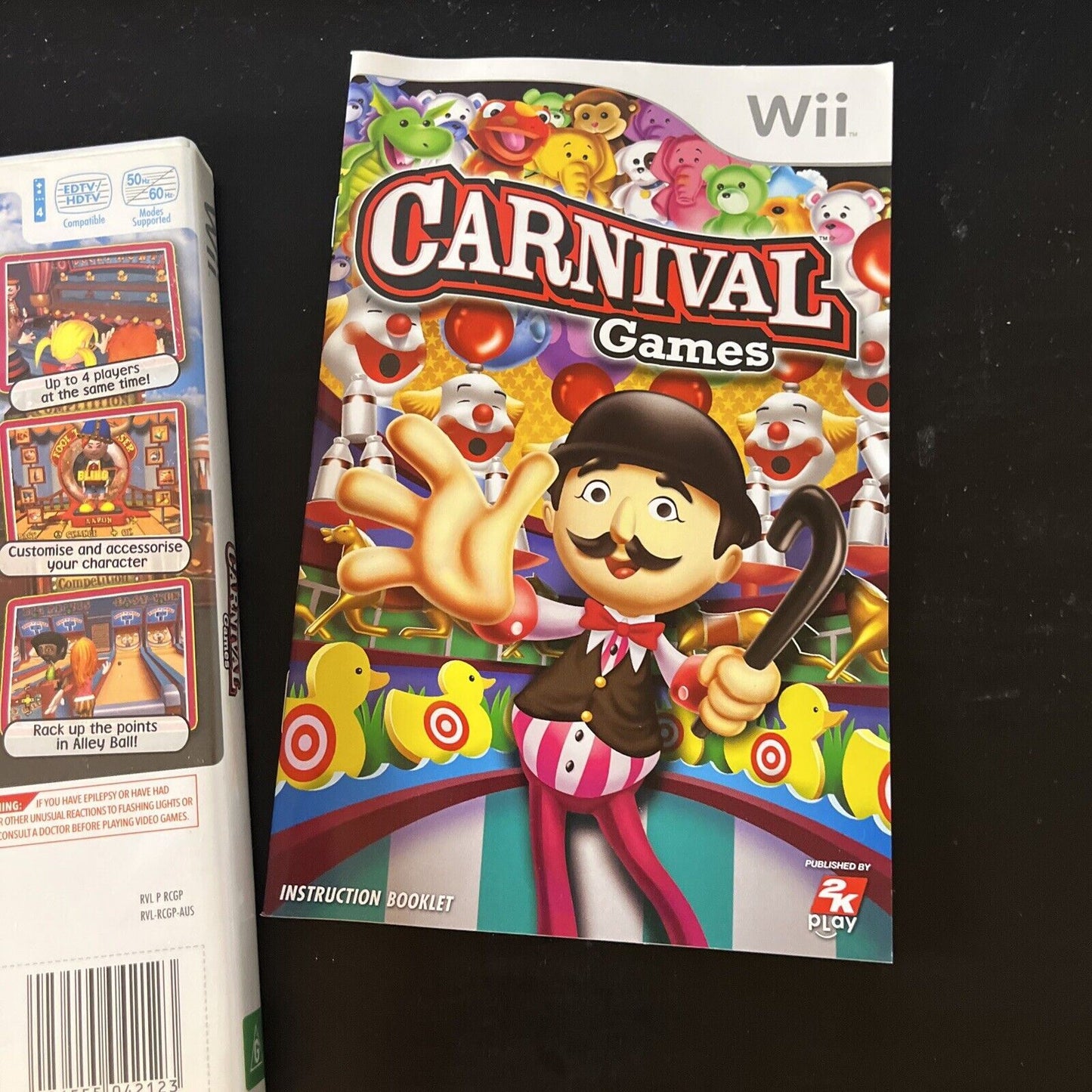 Carnival Games (Nintendo Wii, 2007) AUS PAL With Manual