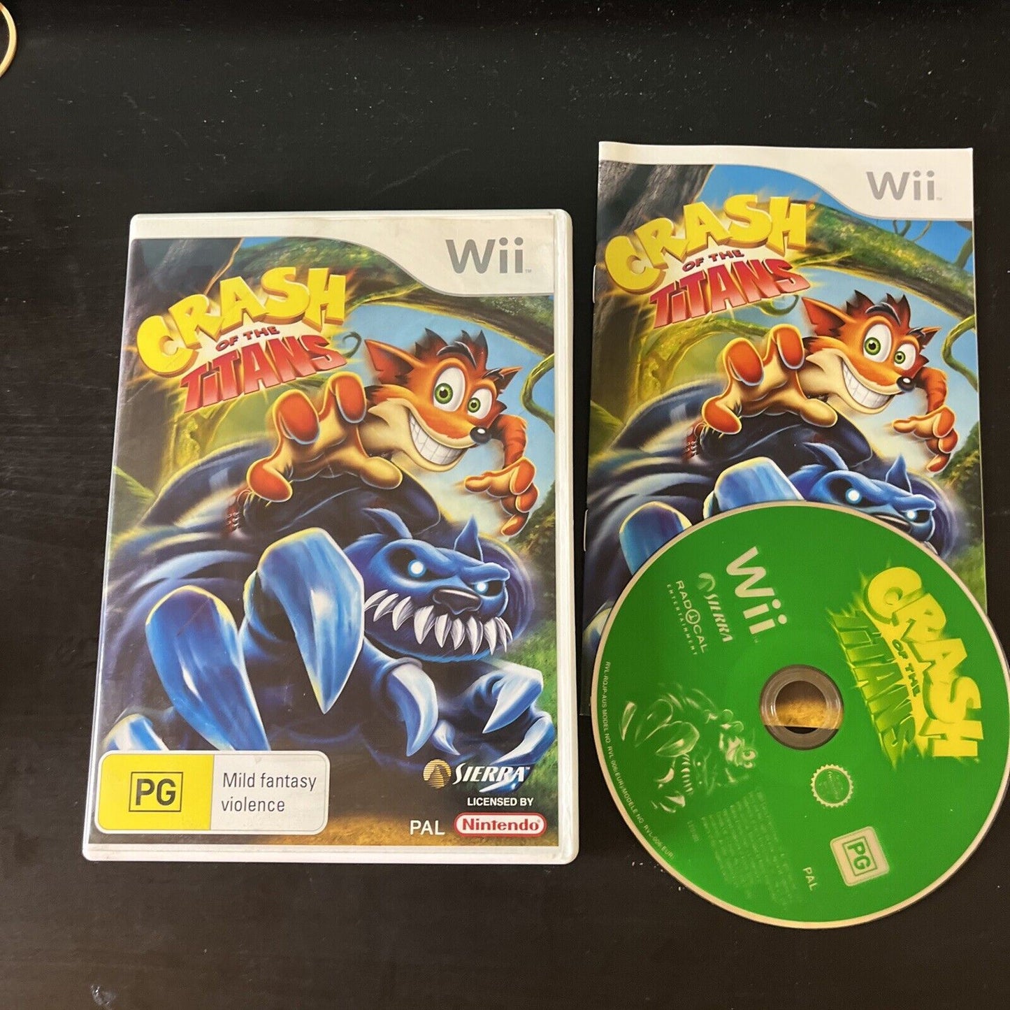 Crash of the Titans Nintendo Wii PAL With Manual