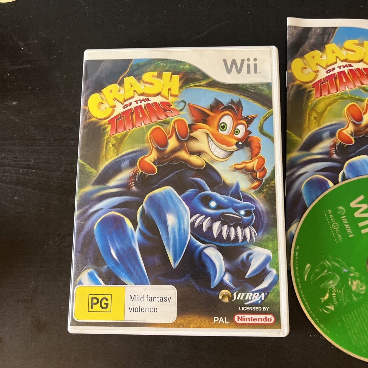 Crash of the Titans Nintendo Wii PAL With Manual