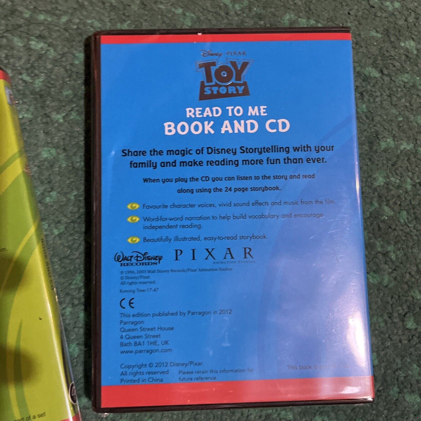 Toy Story & Toy Story 2 Read To Me Book & Audio CD Disney Pixar