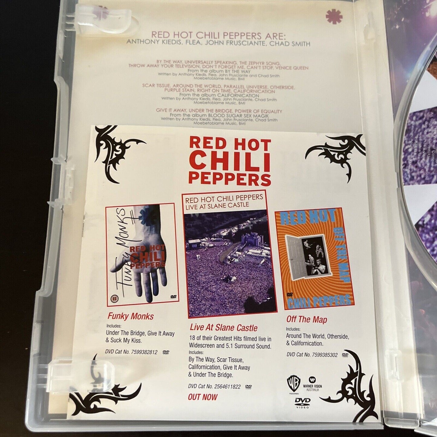 Red Hot Chili  Peppers Live In Slane Castle  (DVD, 2003) Region 4