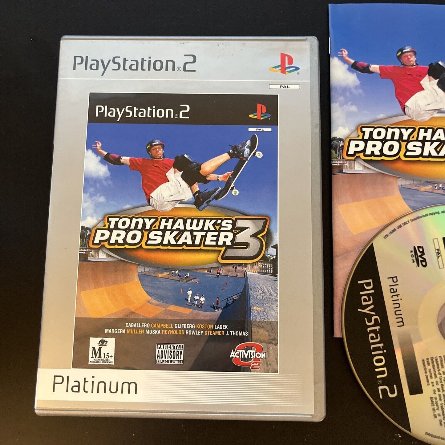 Tony Hawk's Pro Skater 3 PS2 Playstation 2 Platinum PAL With Manual