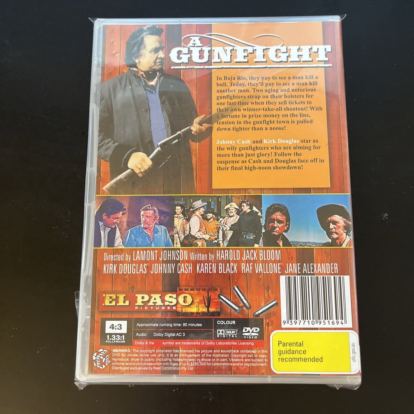 A Gunfight (DVD, 1971) Kirk Douglas, Johnny Cash NEW Region 4