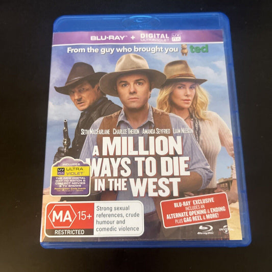 A Million Ways To Die In The West (Blu-Ray, 2014) Seth MacFarlane, Region B