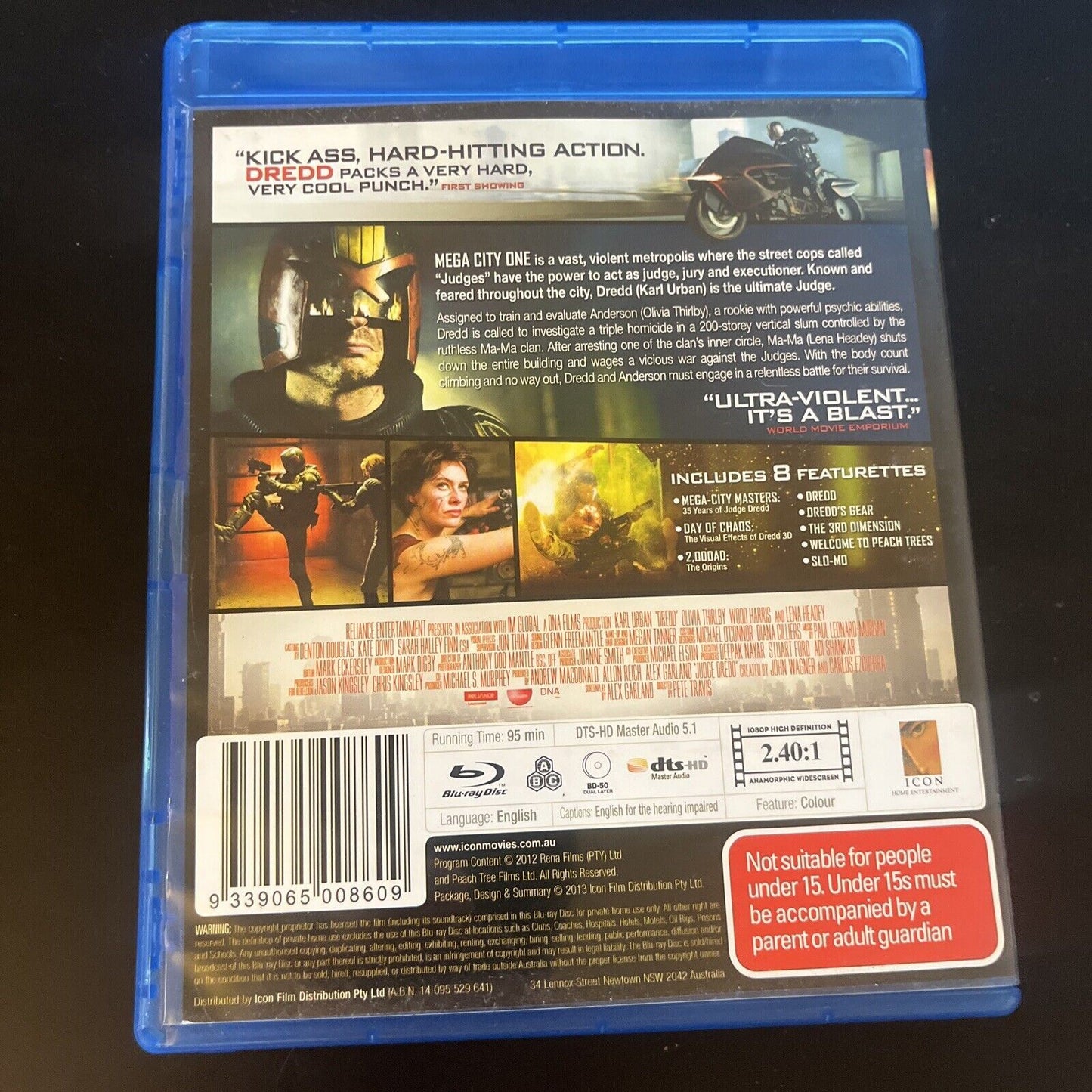 Dredd (Blu-ray, 2012) Karl Urban, Rachel Wood, Andile Mngad All Regions