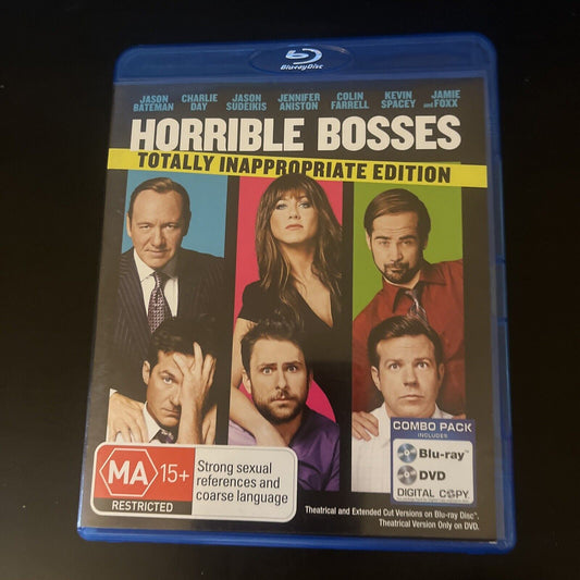 Horrible Bosses (Blu-ray, 2011) P.J. Byrne, Kevin Spacey, Colin Farrell Region B