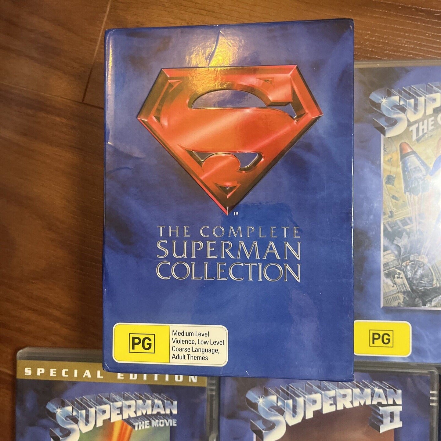 Superman 1,2,3,4 The Complete Superman Collection (DVD, 1978, 4-Disc) Region 4