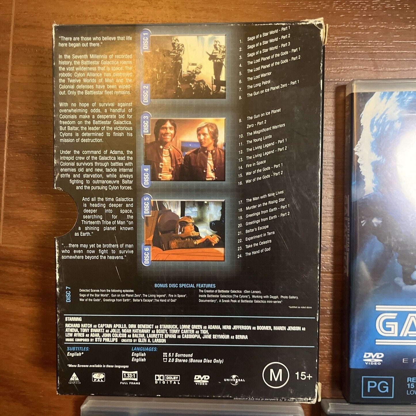 Battlestar Galactica - Complete Series (DVD, 1978, 7-Disc) Region 4 &2