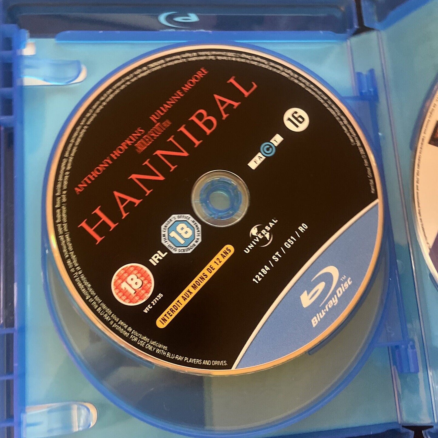 Hannibal Lecter Trilogy: Red Dragon, Silence of Lambs, Hannibal Bluray Region B