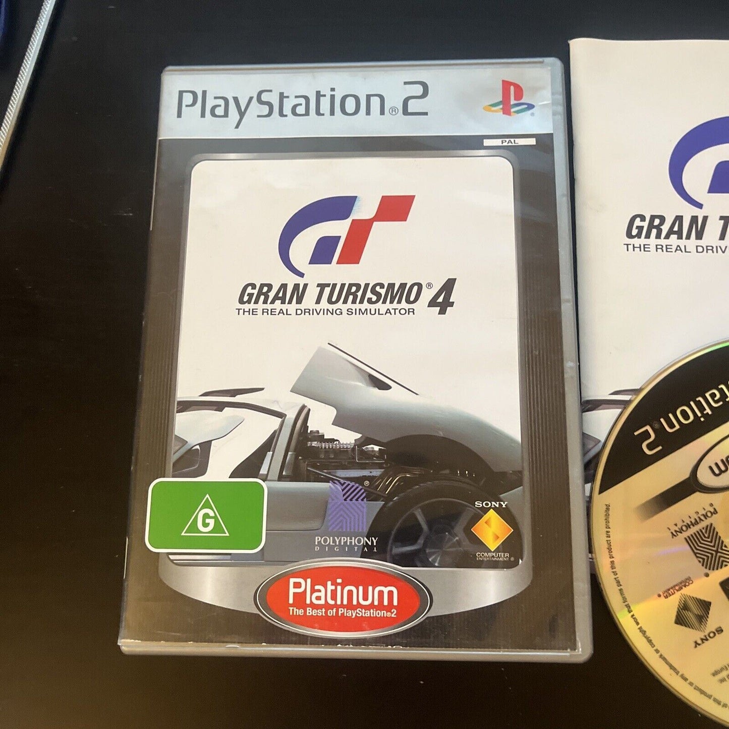 Gran Turismo 4 Sony Playstation 2 PS2 PAL Platinum With Manual