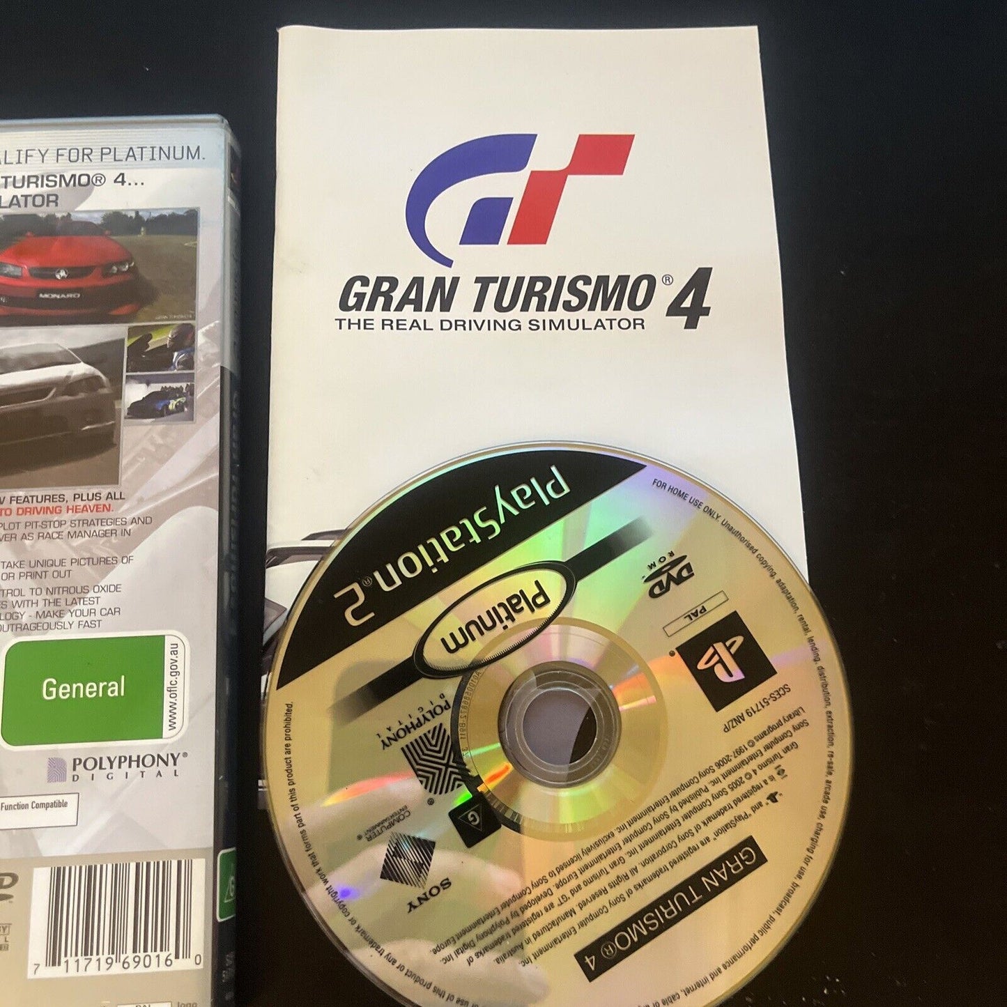 Gran Turismo 4 Sony Playstation 2 PS2 PAL Platinum With Manual