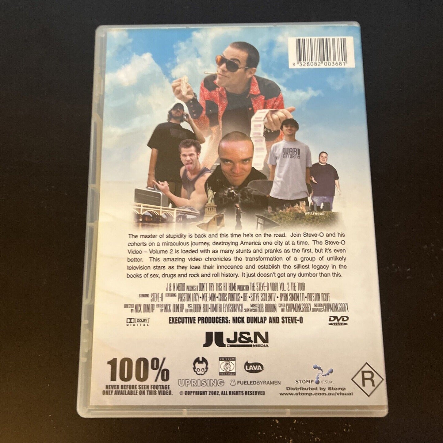 The Steve-O Video Vol.II The Tour (DVD, 2002) All Regions