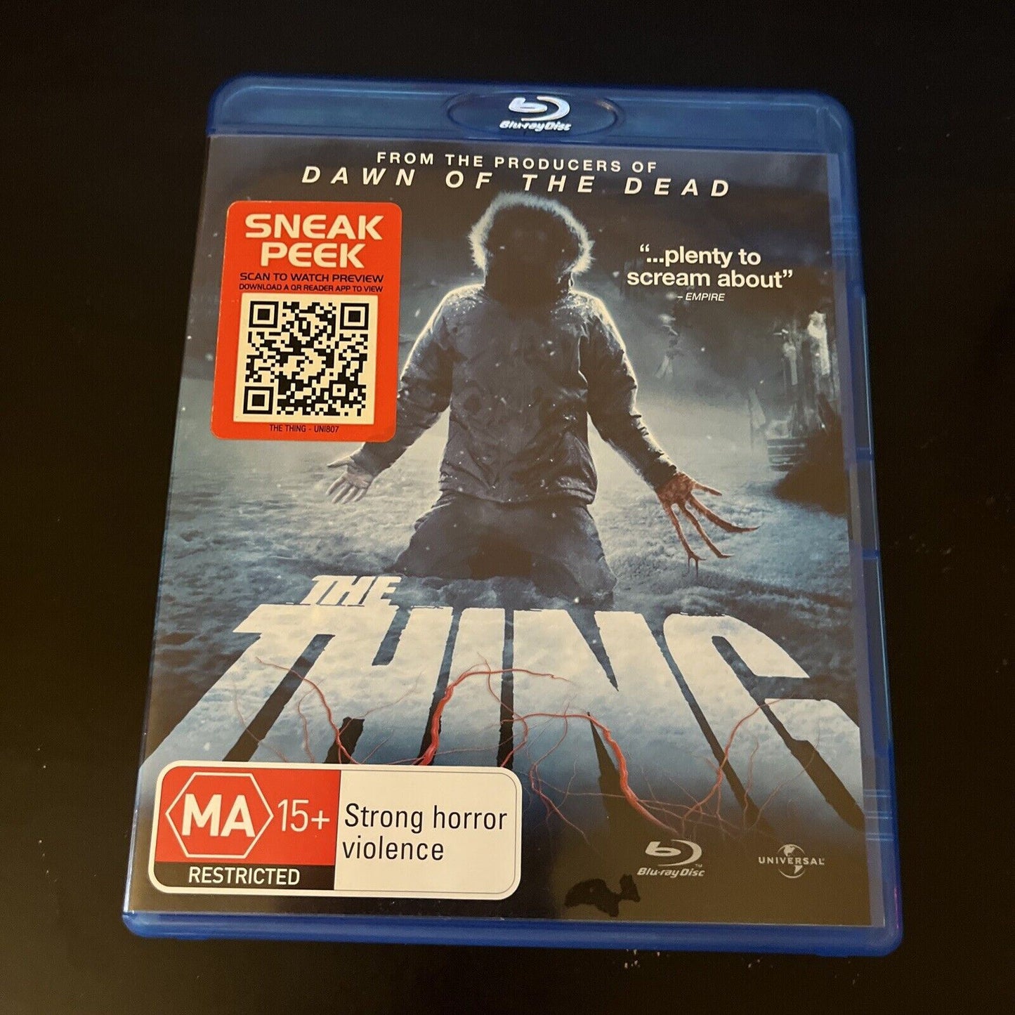 The Thing (Blu-ray, 2011) Mary Elizabeth Winstead, Joel Edgerton, Region B