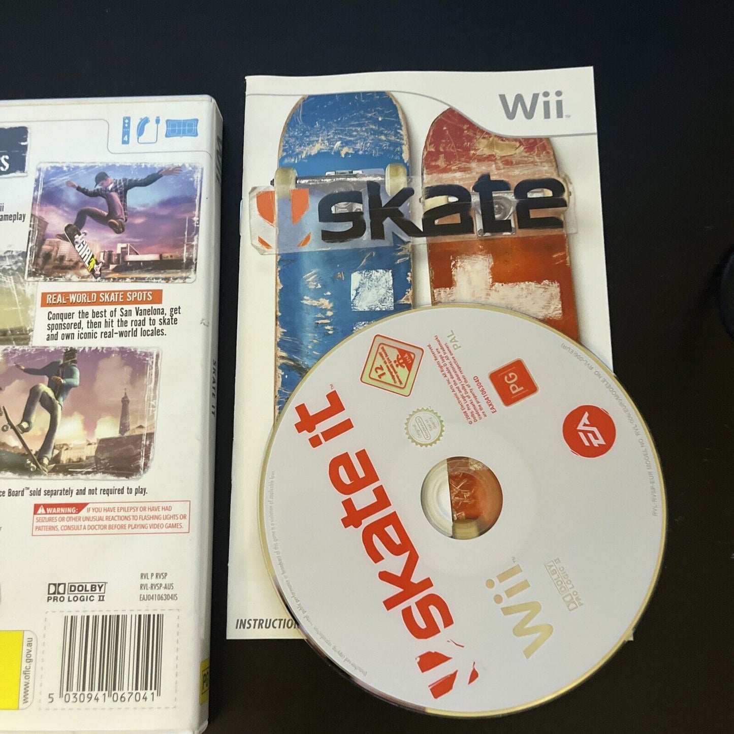 Skate It (Nintendo Wii, 2008) PAL with manual
