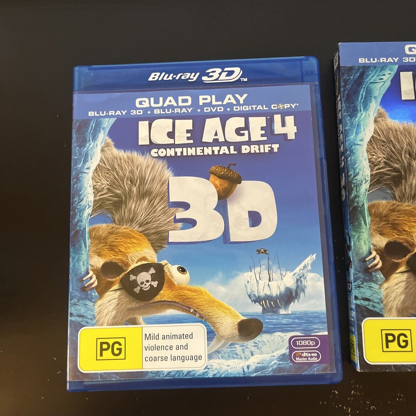 ICE AGE 4 Continental Drift 3D (Bluray 3D, 2012, 3-Disc) Aziz Ansari, Region B