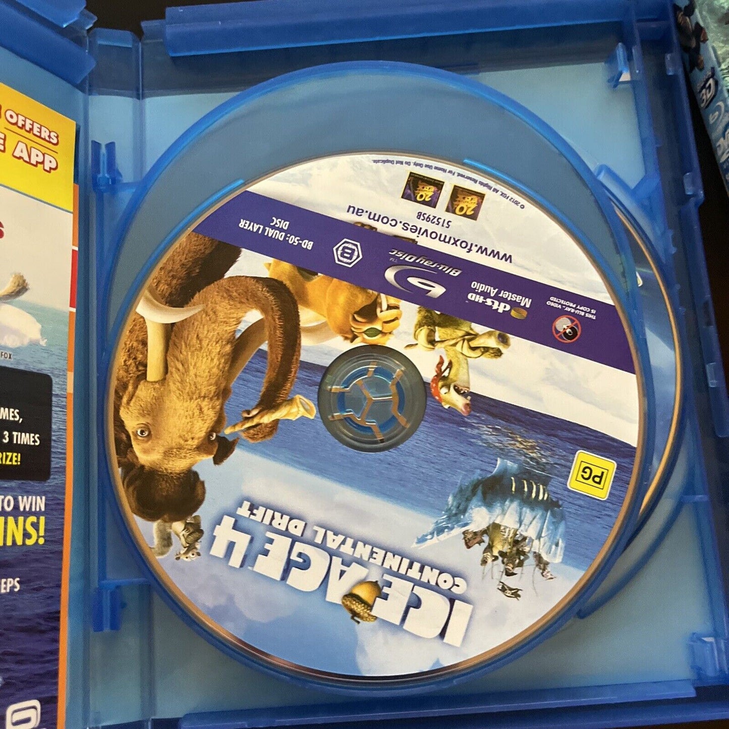 ICE AGE 4 Continental Drift 3D (Bluray 3D, 2012, 3-Disc) Aziz Ansari, Region B
