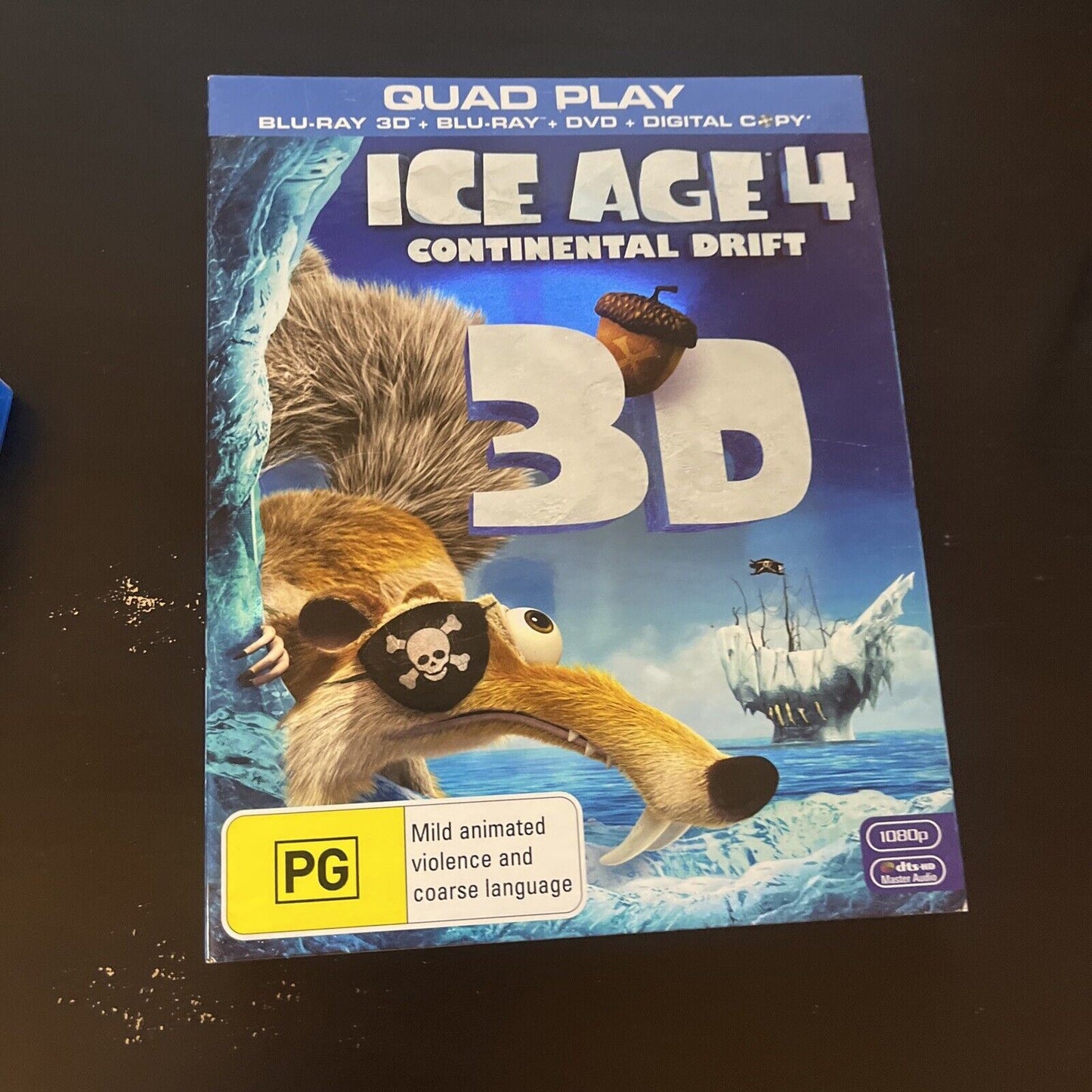 ICE AGE 4 Continental Drift 3D (Bluray 3D, 2012, 3-Disc) Aziz Ansari, Region B