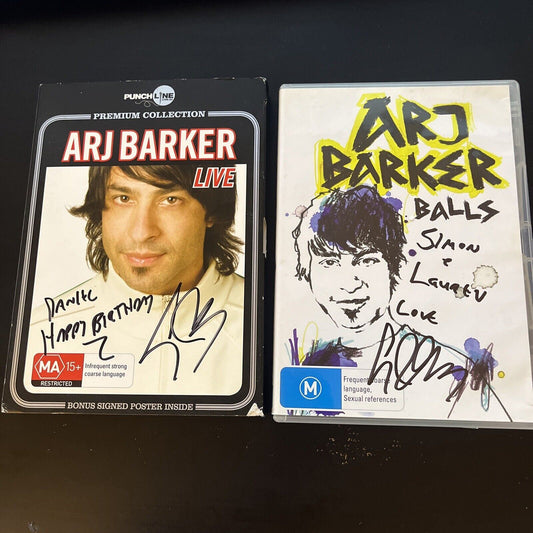 *Autographed Signed* Arj Barker: Balls & Arj Barker Live (DVD) All Regions