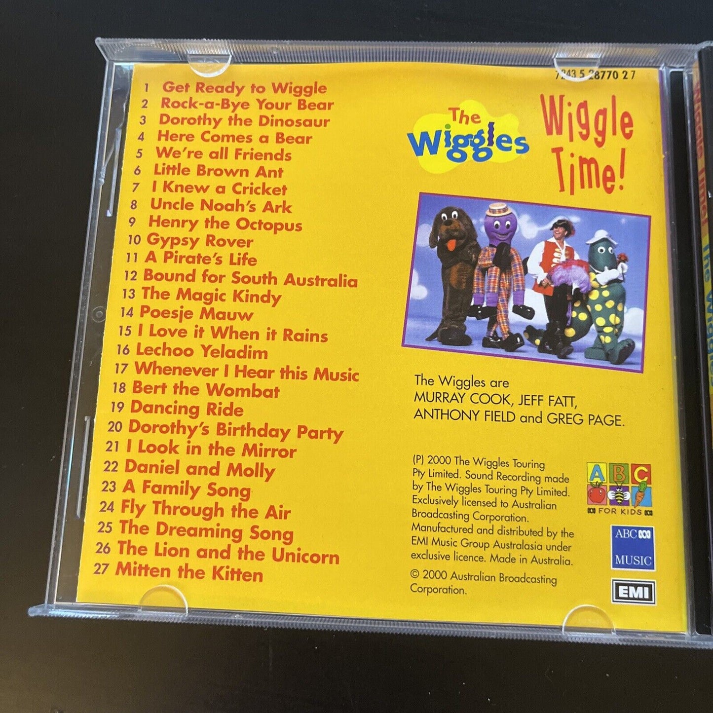 The Wiggles Wiggle Time CD 2000 Retro Unit the-wiggles-wiggle-time-cd-2000-retro-unit