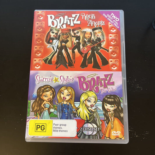 Bratz Rock Angelz / Starrin & Stylin (DVD, 2005, 2-Disc) Region 4