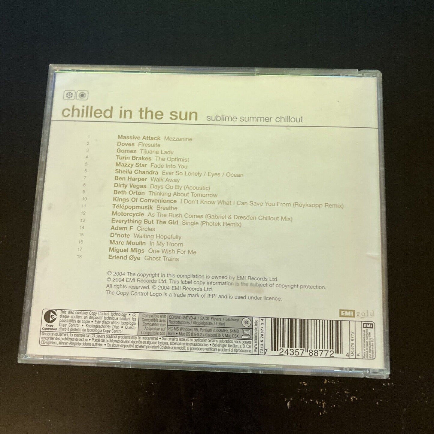 Chilled in the Sun - Sublime Summe Chillout by Various Artists (CD, 2004, EMI)