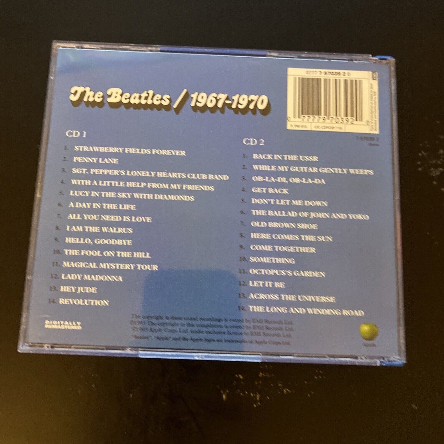 The Beatles 1967 - 1970 CD Album Two Disc Set – Retro Unit