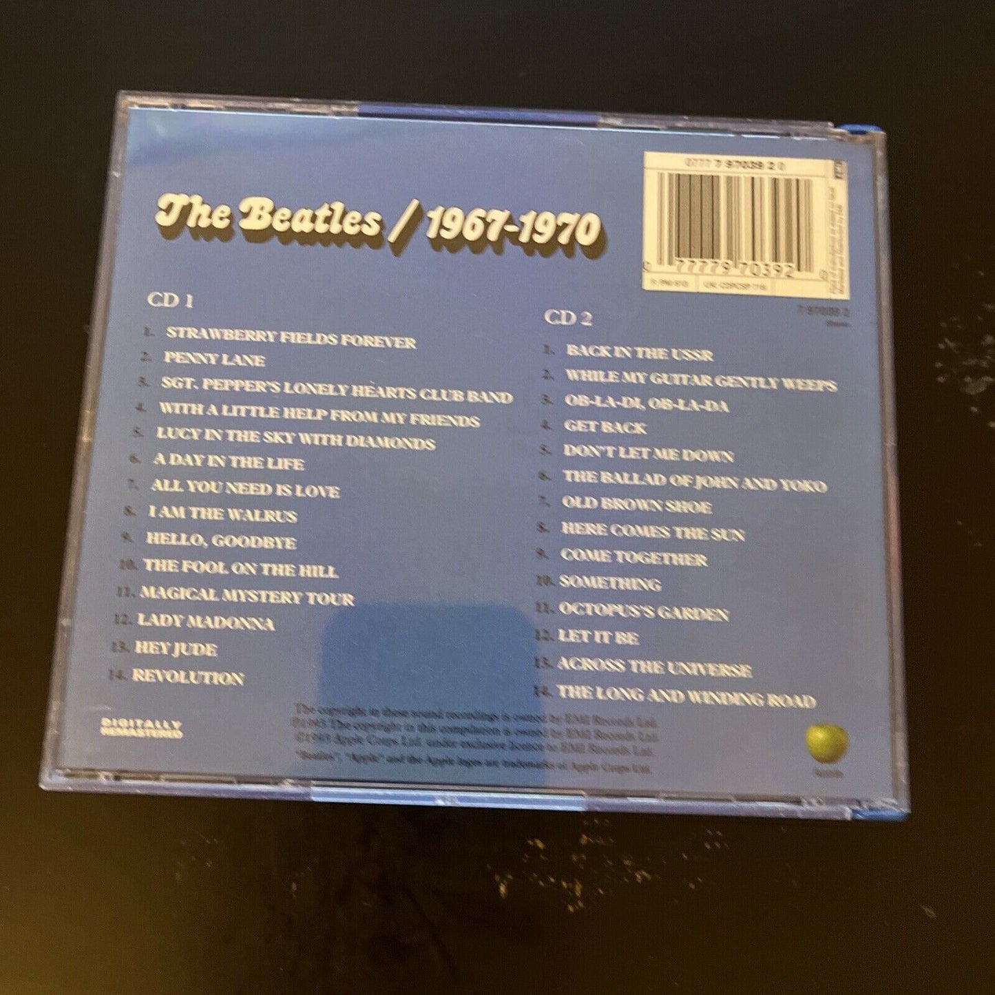 The Beatles 1967 - 1970 CD Album Two Disc Set