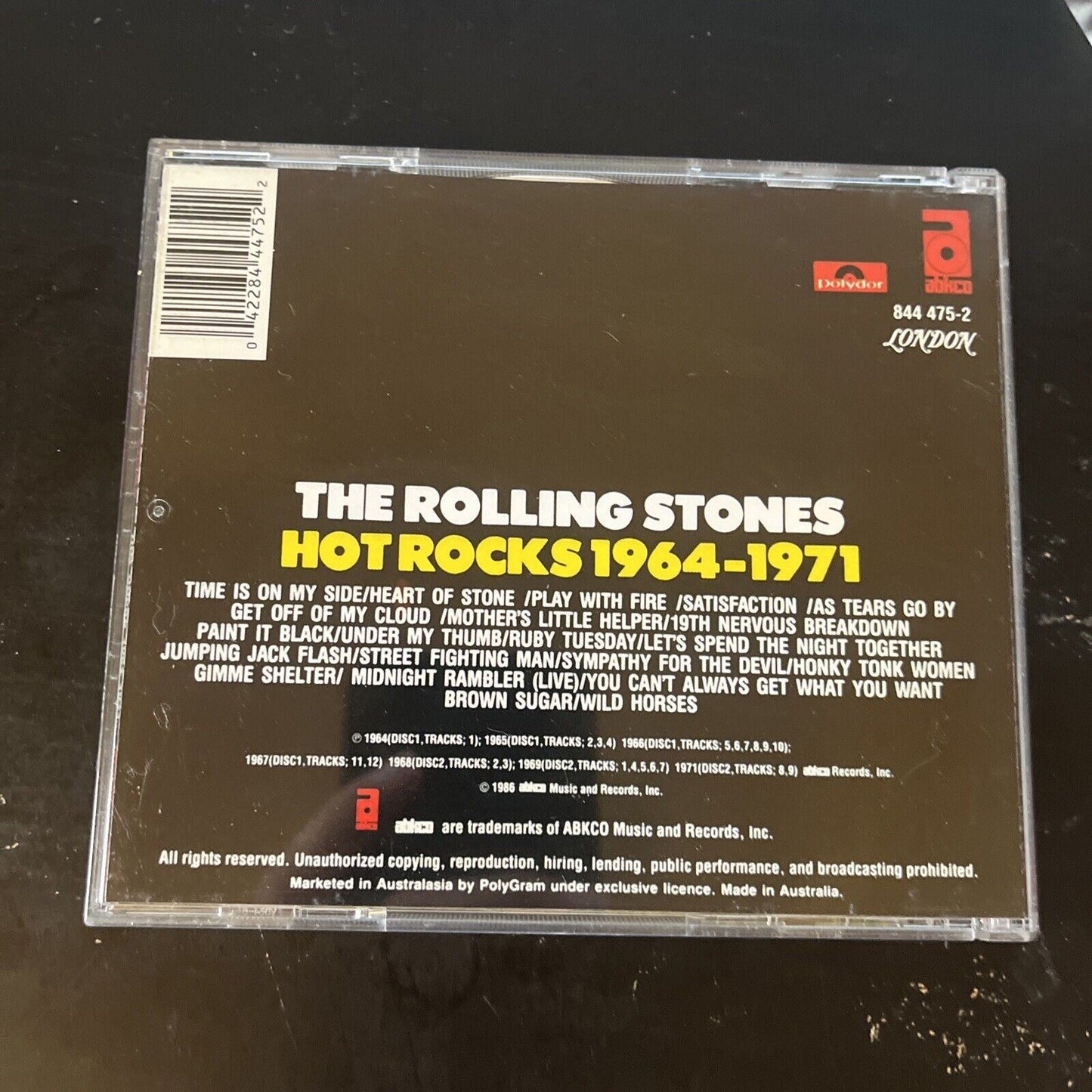 The Rolling Stones - Hot Rocks: 1964-1971 (CD, 1972, 2-Disc)