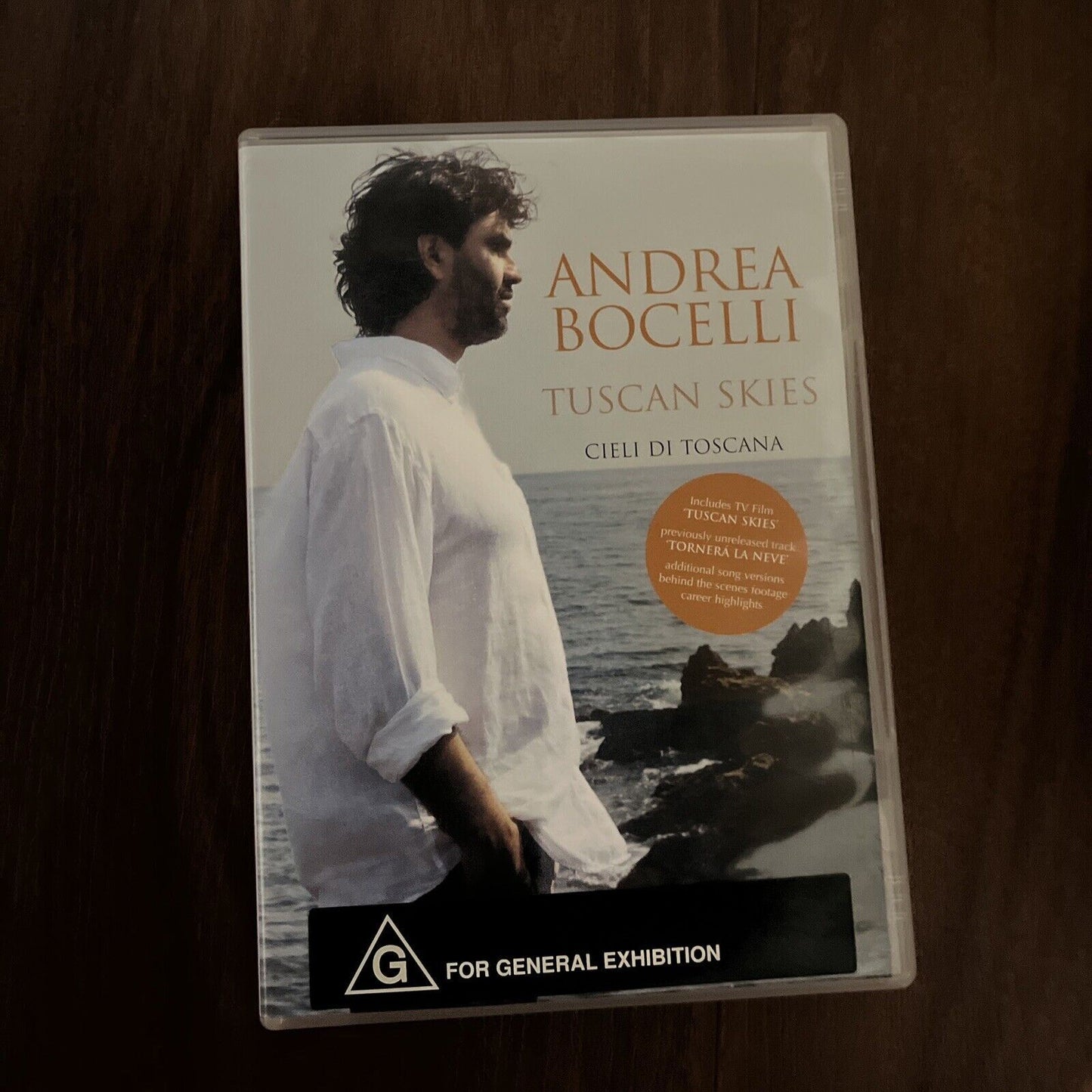 Andrea Bocelli - Tuscan Skies Cieli Di Toscana (DVD, 2001) All Regions