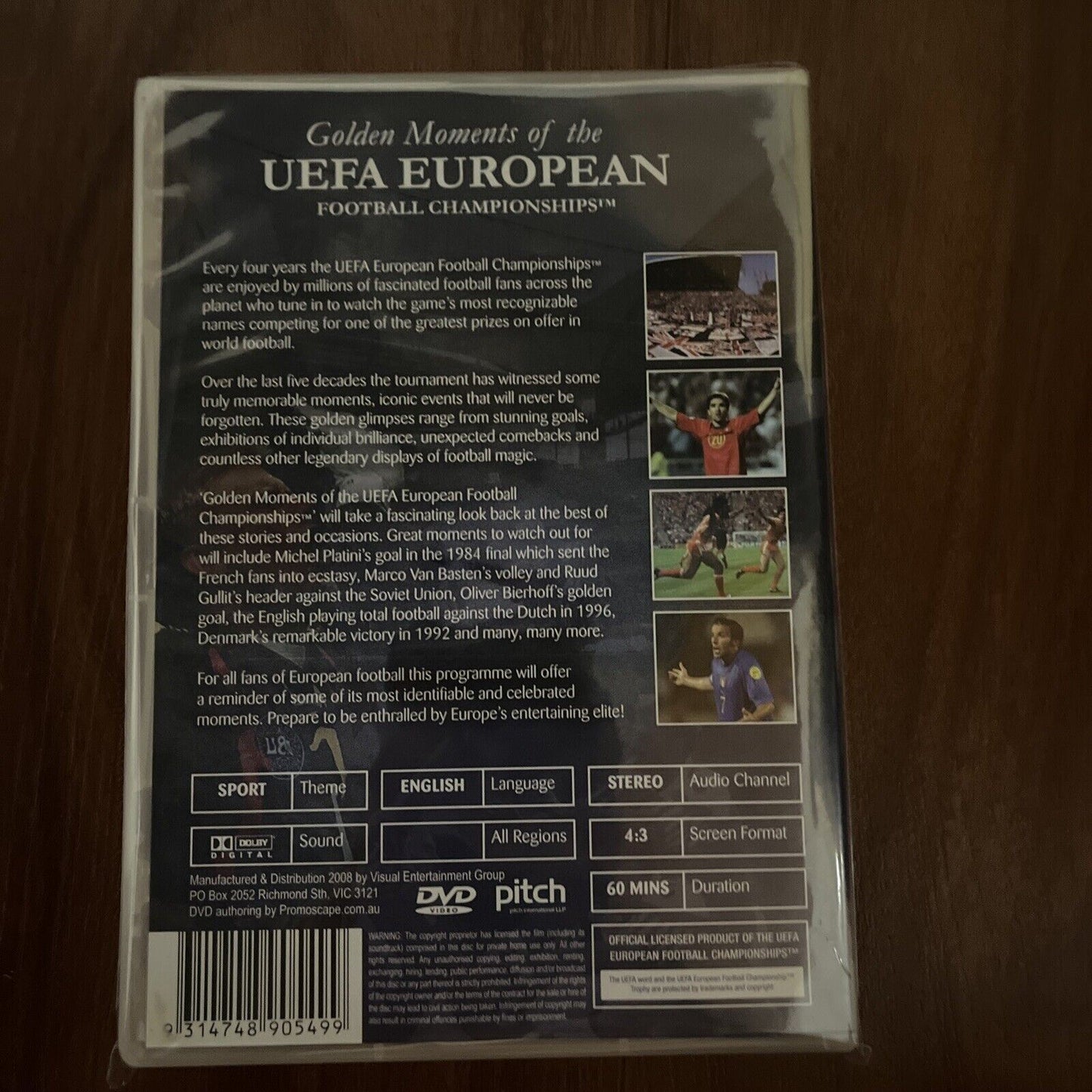 Golden Moments Of The UEFA Championships 2008 (DVD, 2007) NEW All Regions