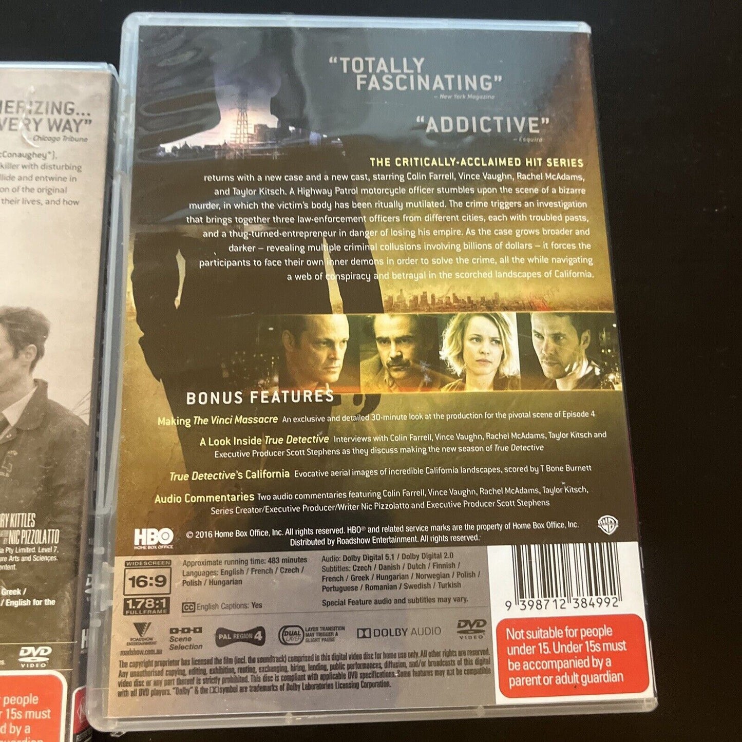 True Detective : Season 1 & 2 (DVD, 2015, 6-Disc) Region 4