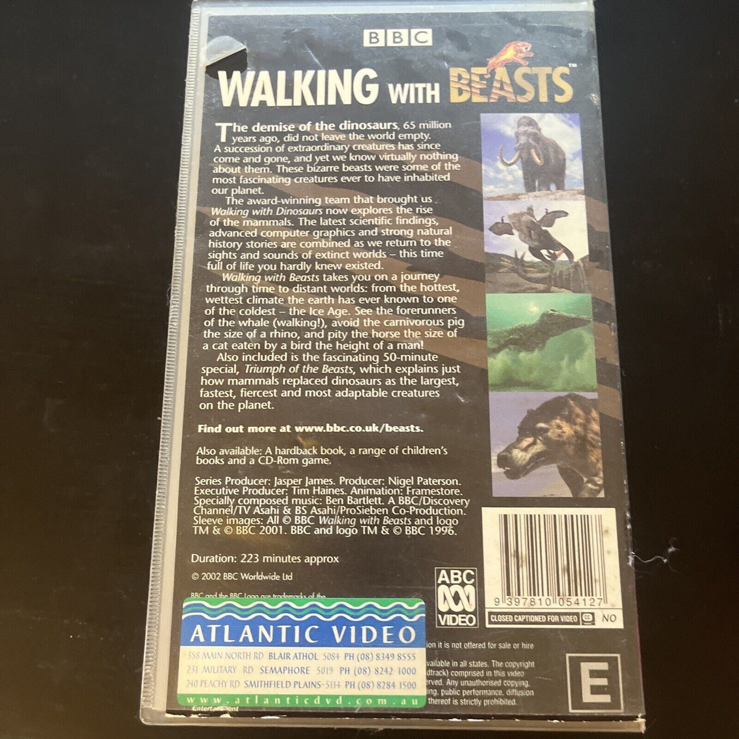 BBC Walking With Beasts: The Complete Series Double VHS PAL