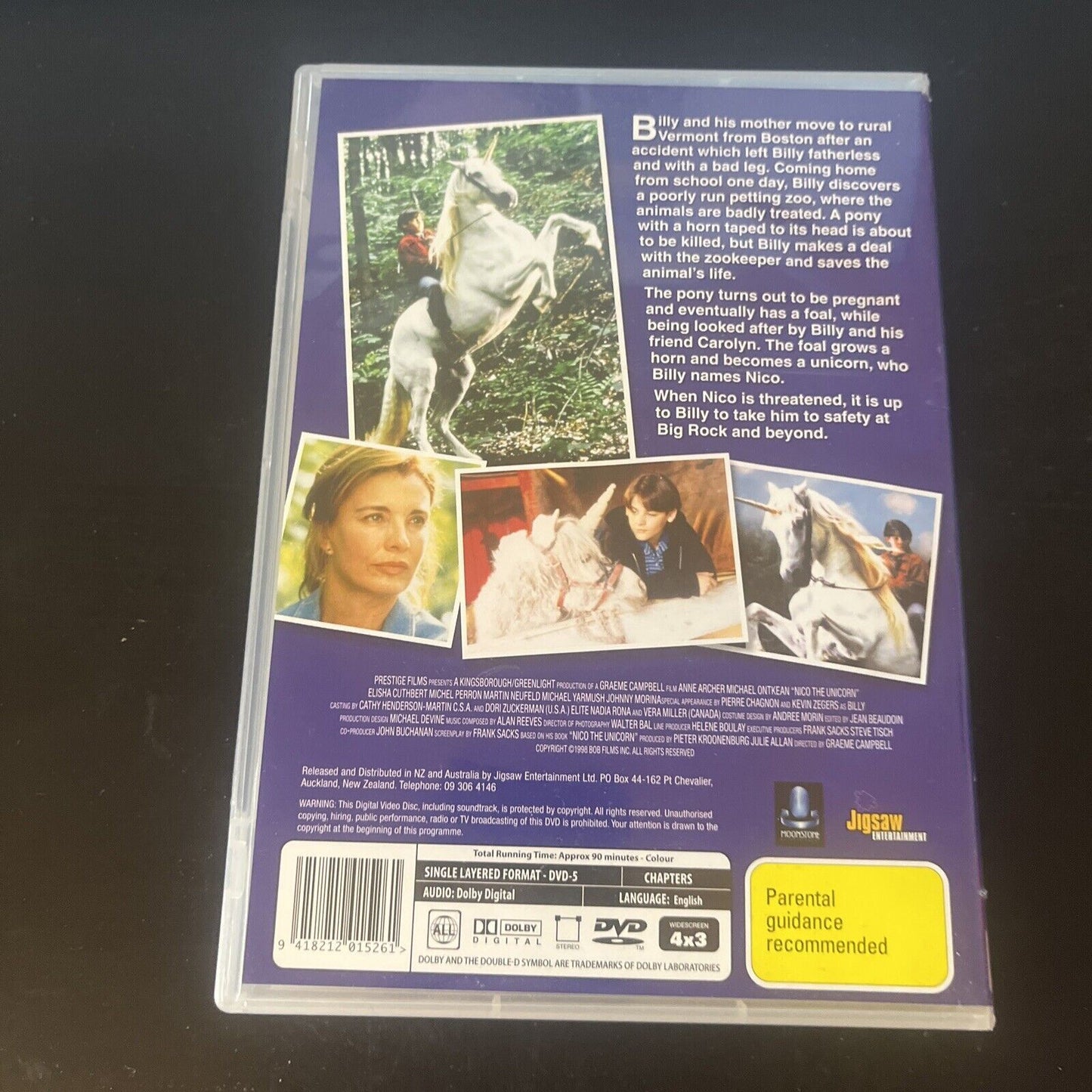 Nico The Unicorn (DVD, 1998) Kevin Zegers, Elisha Cuthbert All Regions