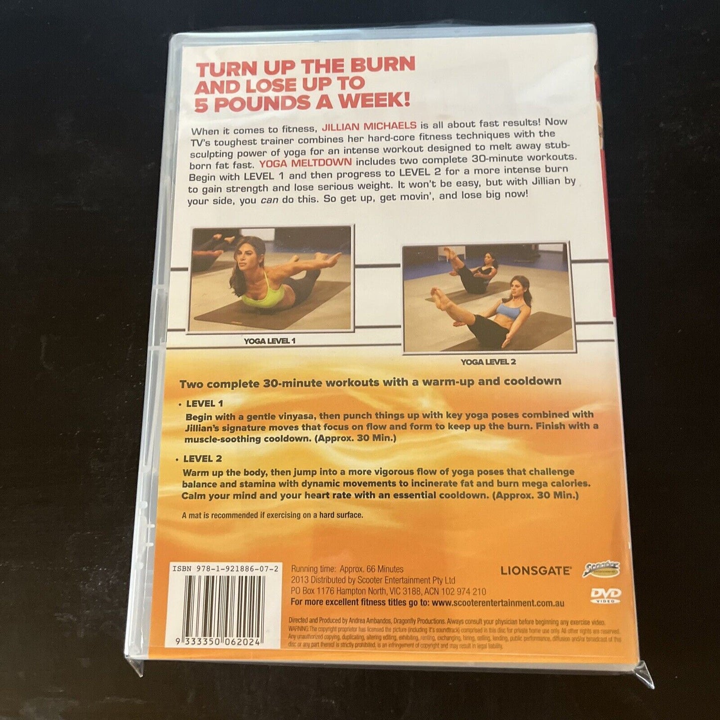 Jillian Michaels - Yoga Meltdown (DVD, 2013) NEW All Regions