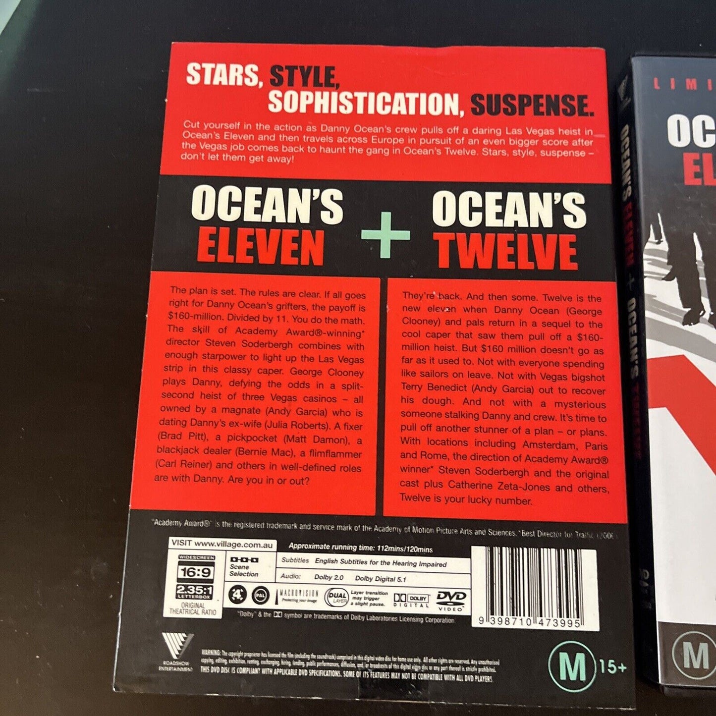 Ocean's Eleven / Ocean's Twelve (DVD, 2001, 2-Disc) Region 4