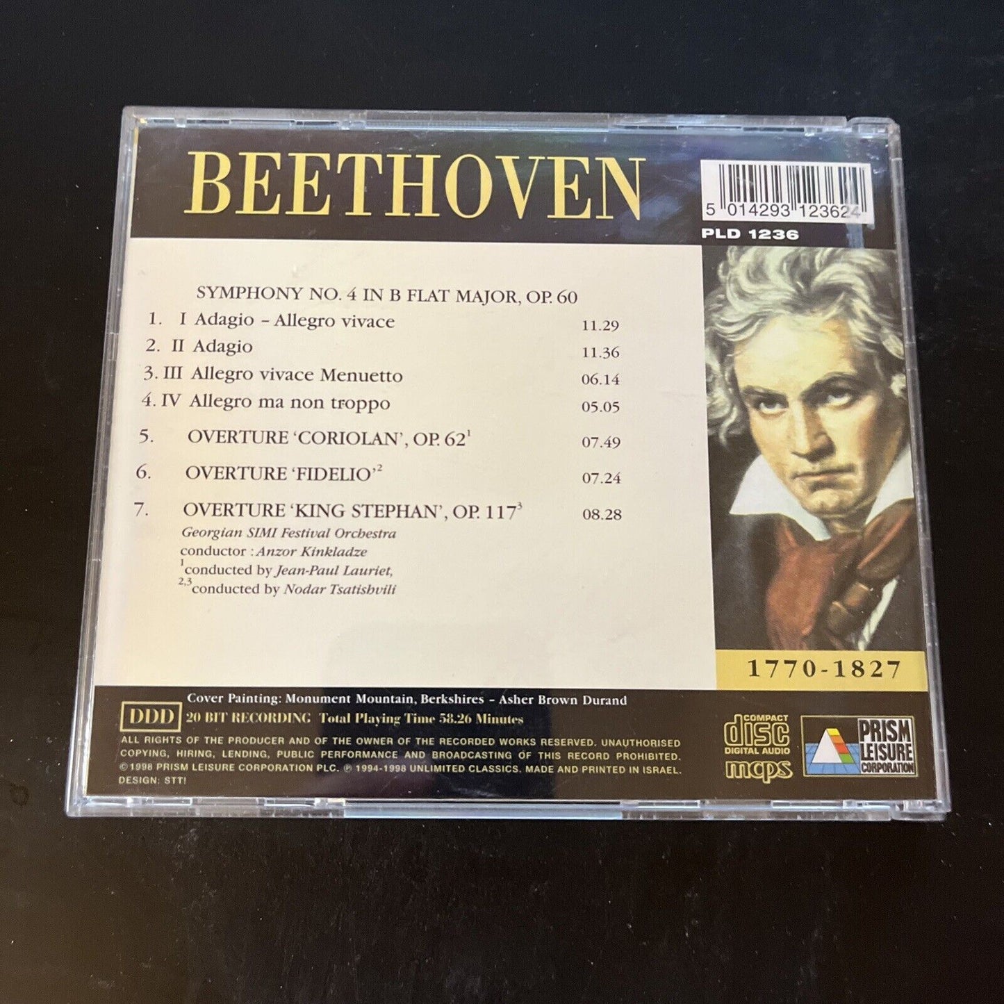 Georgian Simi Festival Orchestra - Beethoven Symphony No 4 (CD, 1998)