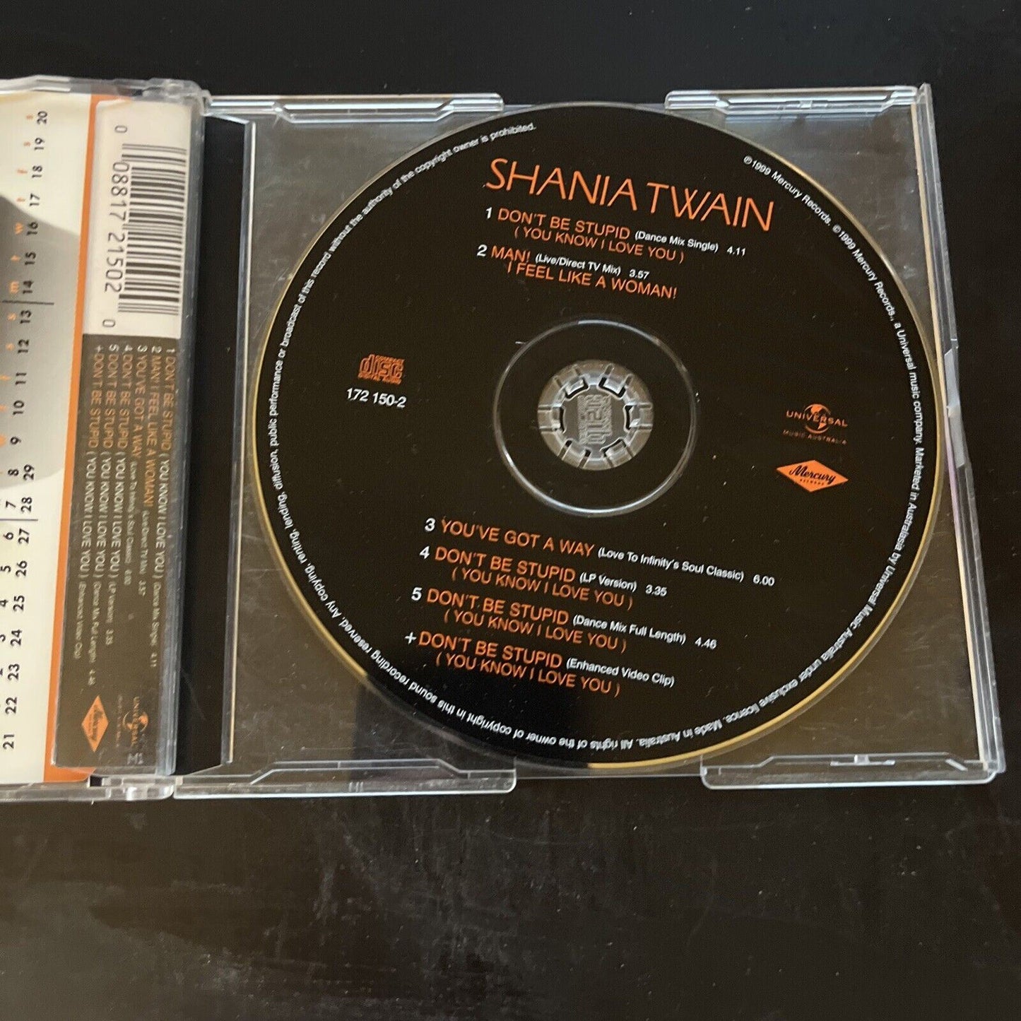 Shania Twain - Don't Be Stupid (You Know I Love You) (CD, 2000)