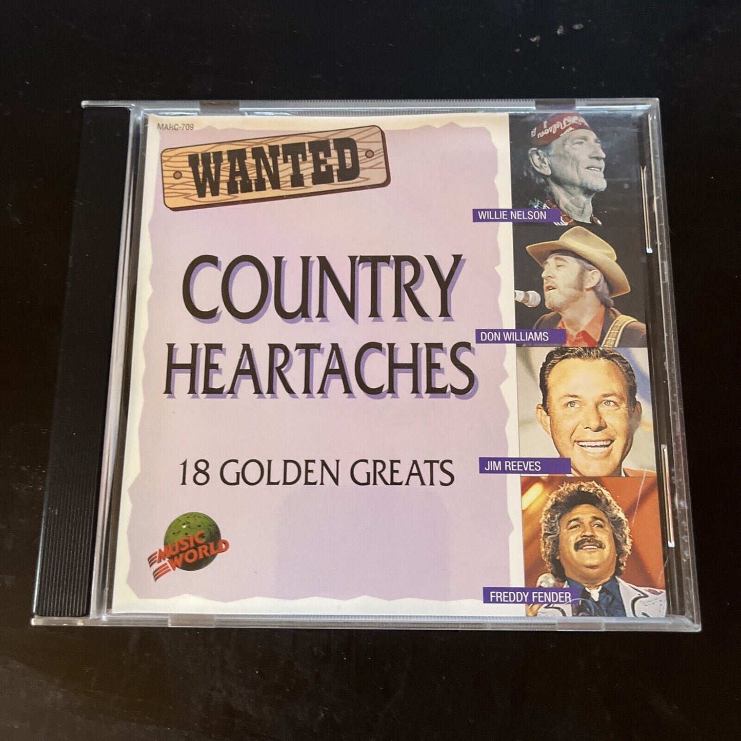 COUNTRY HEARTACHES - 18 Golden Country Hits Compilation CD