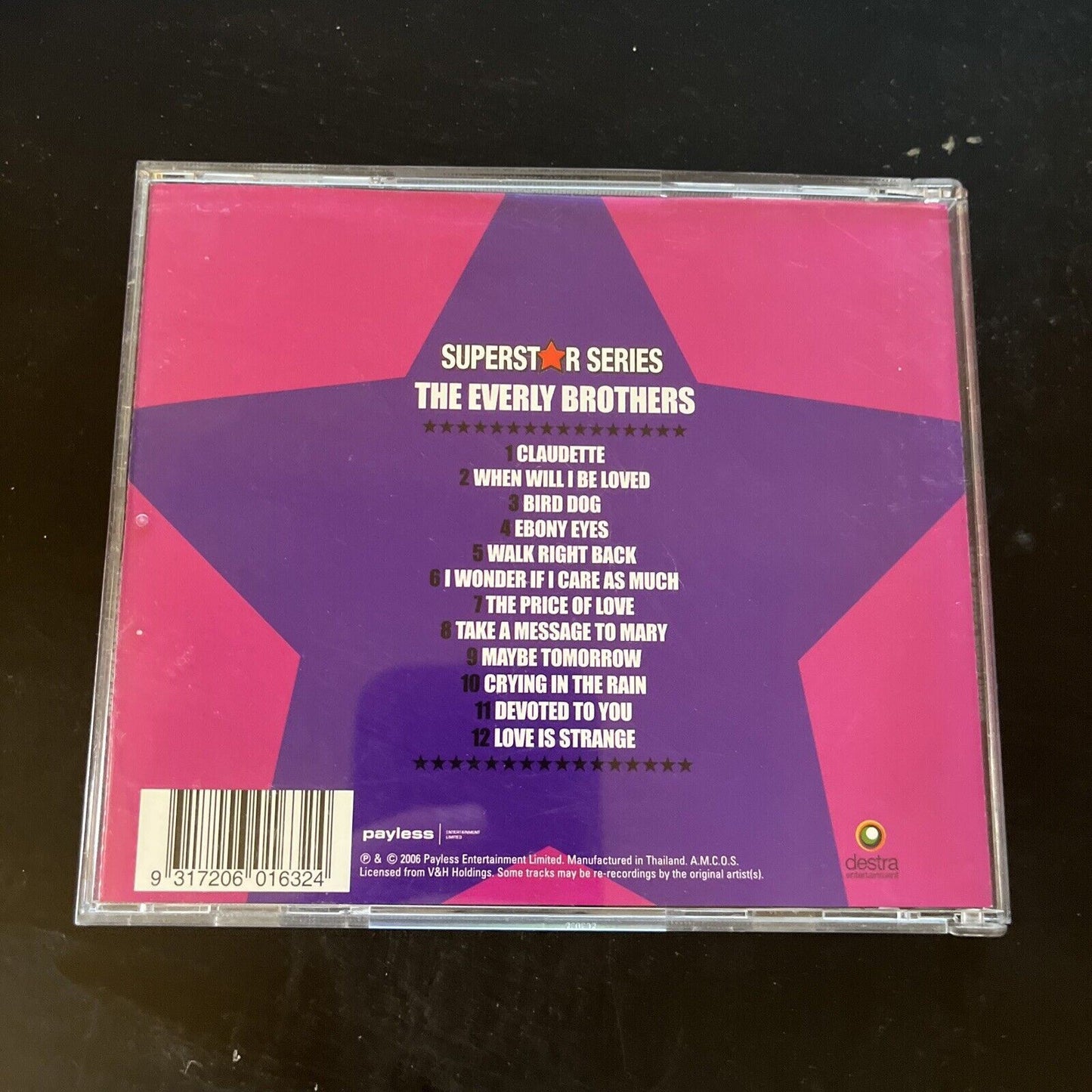 The Everly Brothers CD Live  SUPERSTARS SERIES