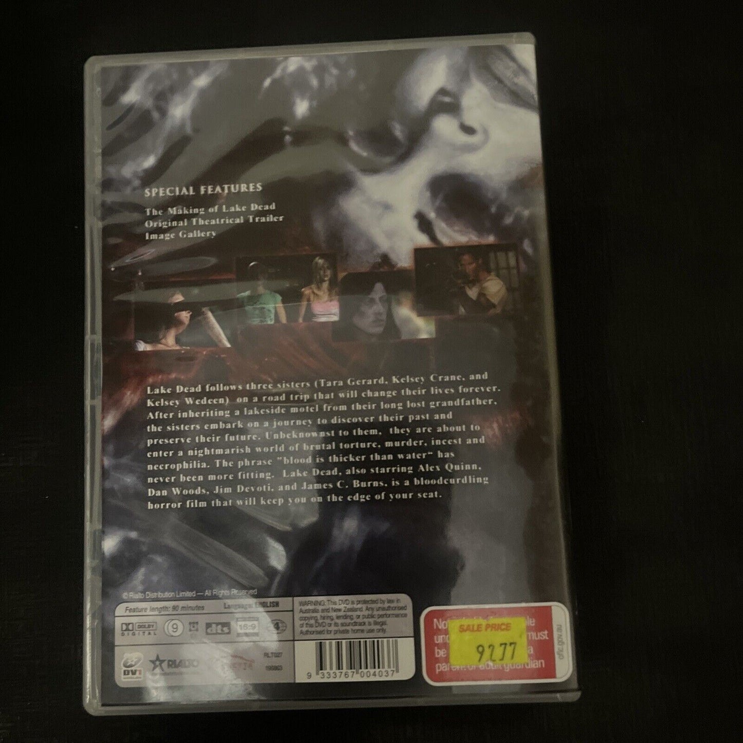 Lake Dead (DVD, 2007) Alex A. Quinn, Kelsey Crane, Jim Devoti, Region 4