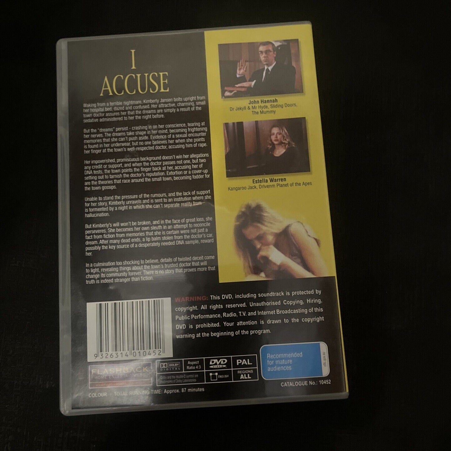 I Accuse (DVD, 2003) Estella Warren All Regions